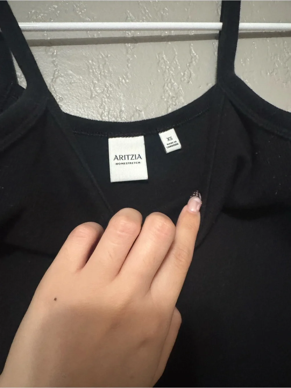 HomeStretch Rib Cami Tank - Black - Picture 5 of 5